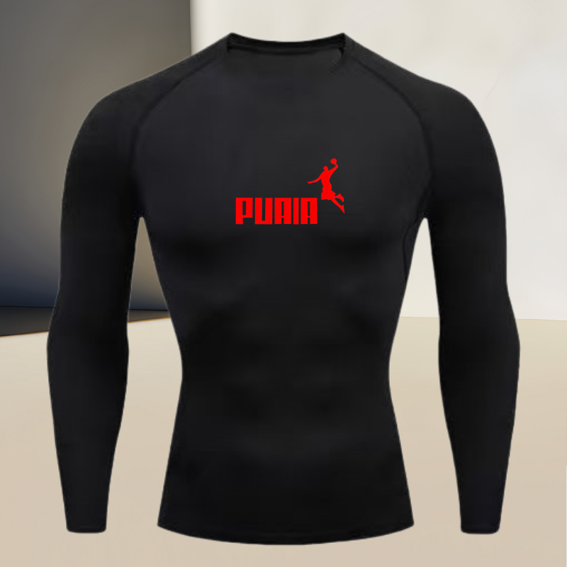 T Shirt Tight Fit - メンズ長袖ラウンドネック薄手スポーツタイトフィット速乾Tシャツ、筋肉シェイプウェア、高伸縮性素材