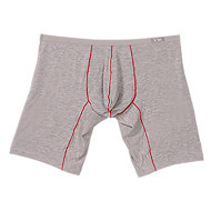 Long Leg Trunk Men - メンズモーダルロングレッグボクサーブリーフ、摩擦防止スポーツ下着、U字凸型ポーチ付き、ゆったりとした下着、若者向け通気性スポーツトランクス