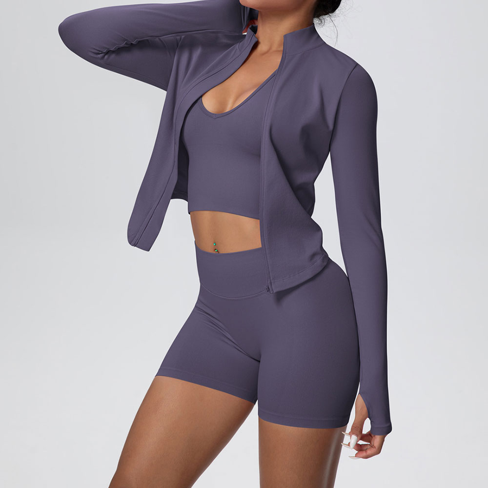 女性用シームレススポーツウェア ヨガセット 3点セット ワー - Compression Long Pant のレビューと価格