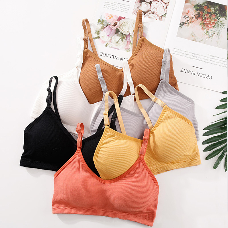 夏用ワイヤレスブラジャー女性シームレスブラレットセクシーな耐 - Suspender Tank Top のレビューと価格