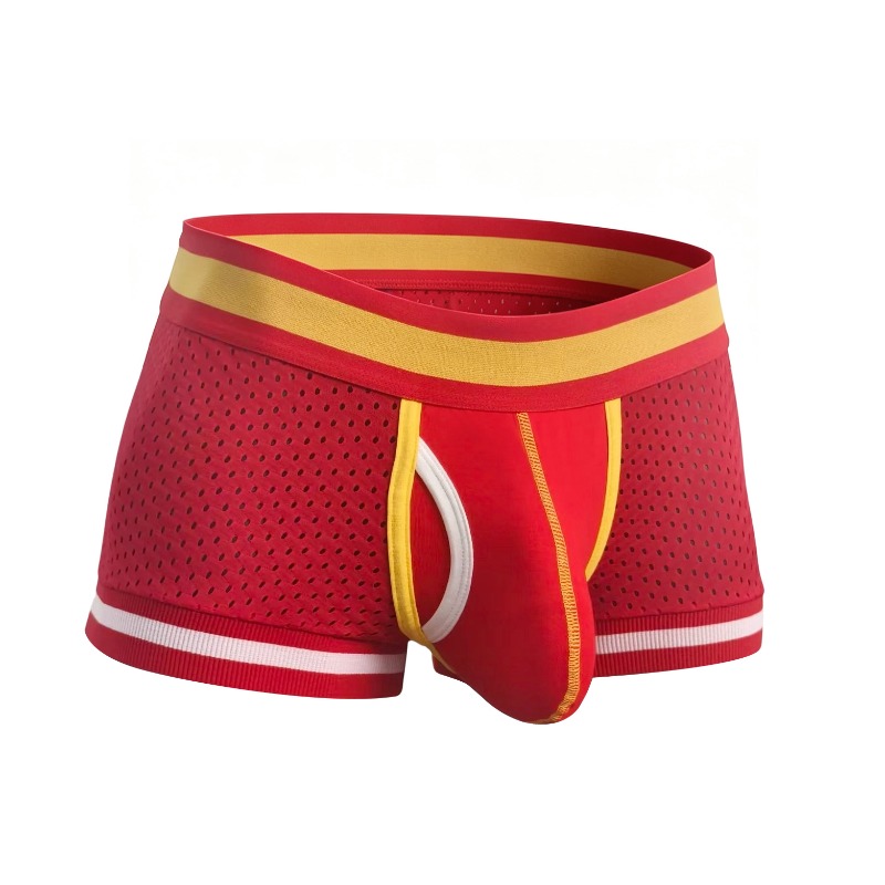 男性メッシュボクサーブリーフ U 凸ポーチ通気性下着夏軽量速 - Mesh Sport Boxer のレビューと価格
