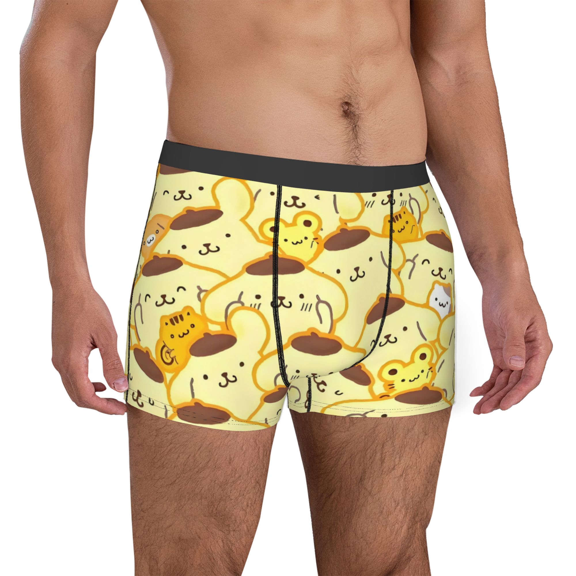 漫画ポムポムプリン下着男性プリントアニメかわいいボクサーパン - Boxer Shorts Modal のレビューと価格