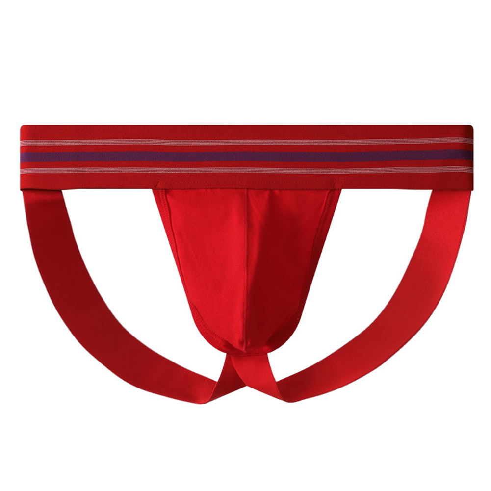 1pc 男性通気性綿 Tバック凸パンティー下着パンツセクシー - Jockstrap Athletic のレビューと価格