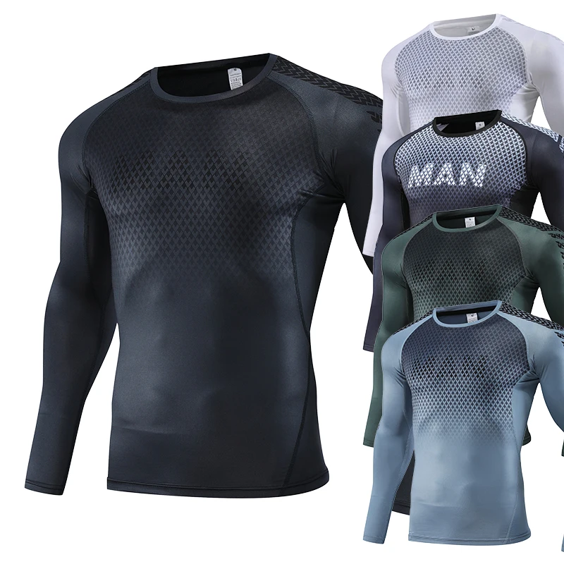 メンズスポーツTシャツ,トップ,コンプレッションガーメント, - T Shirt Tight Fit のレビューと価格