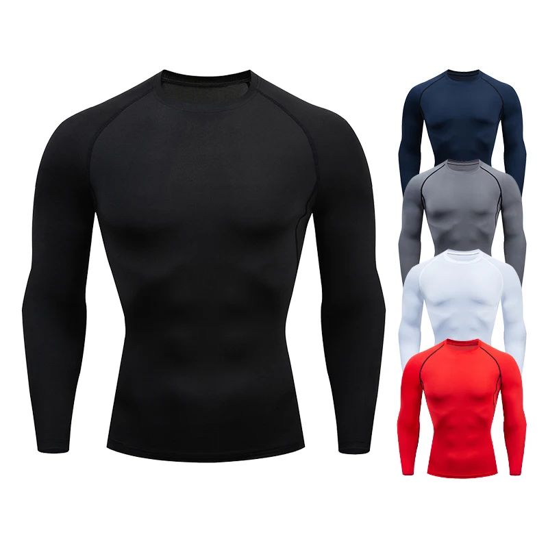 メンズスポーツTシャツ,トップ,コンプレッションガーメント, - T Shirt Tight Fit のレビューと価格