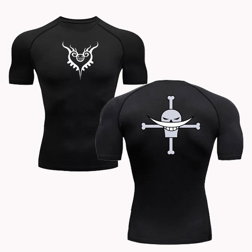 夏男性日焼け防止服アニメ Tシャツフィットネス速乾性ランニン - T Shirt Tight Fit のレビューと価格