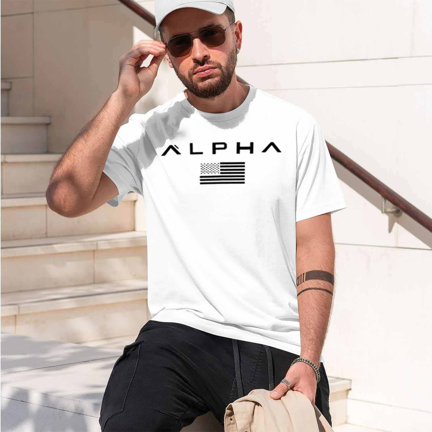 メンズプリントラウンドネックフィットネスベストアンダーシャツ - Undershirt Crew Neck のレビューと価格