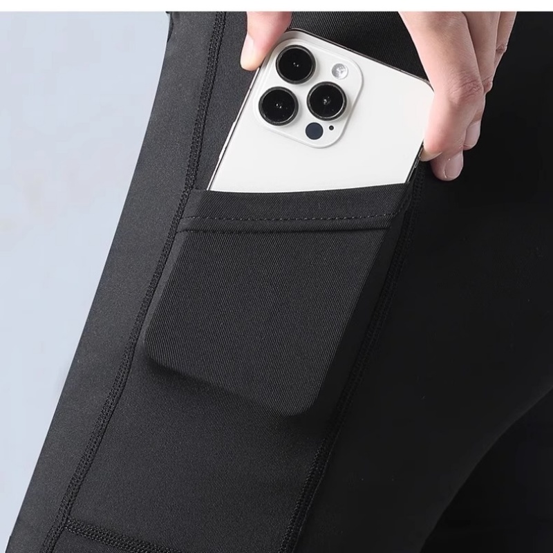 秋のマラソン用メンズランニングコンプレッションタイツ - ポ - Compression Long Pant のレビューと価格