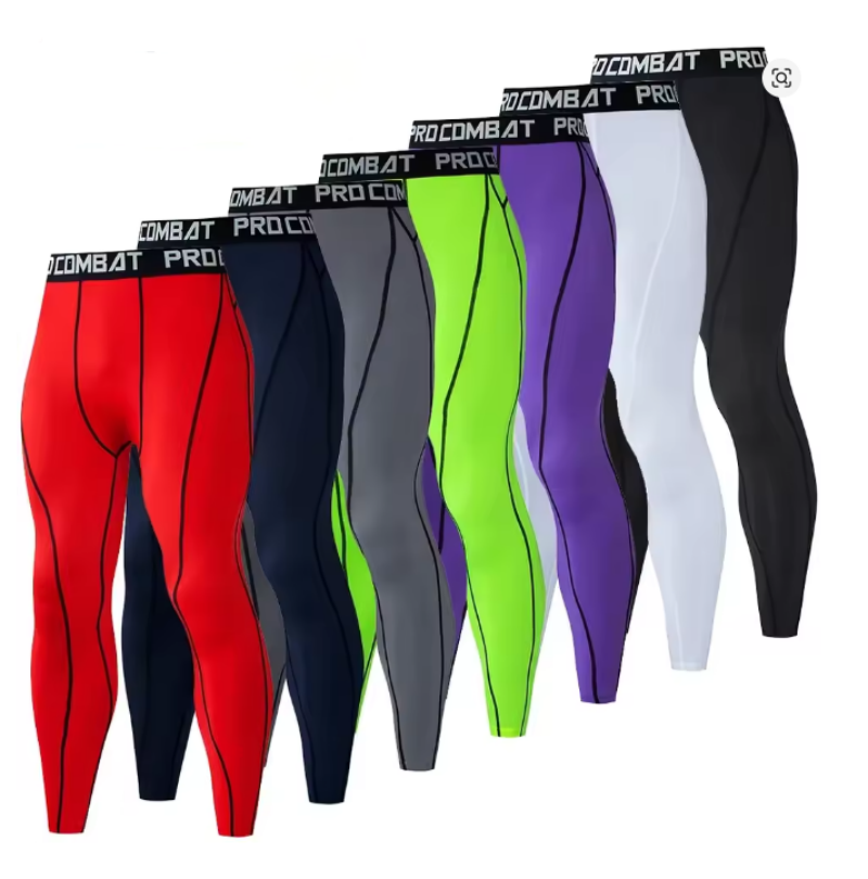 スポーティな男性ボディービルロングパンツフィットネス圧縮レギ - Compression Long Pant のレビューと価格