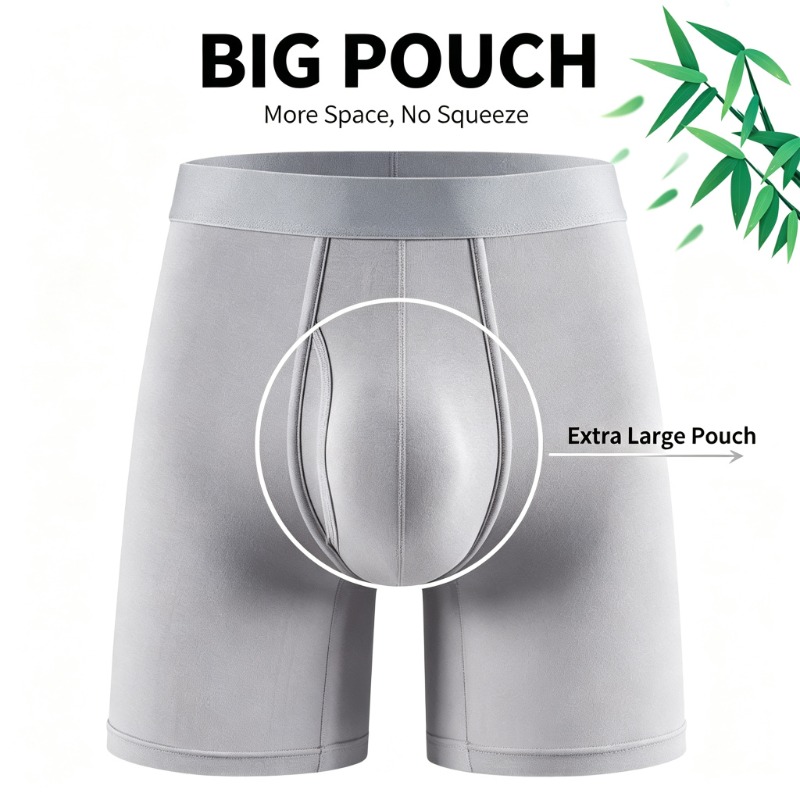 ビッグポーチ メンズ バンブーファイバー ボクサーブリーフ  - Bamboo Fiber Trunk のレビューと価格