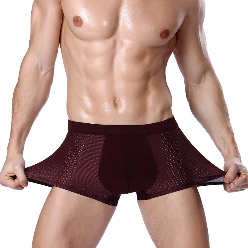 L-8XL プラス Banboo 繊維男性下着男性ボクサー固 - Boxer Shorts Modal のレビューと価格