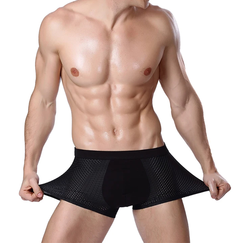 L-8XL プラス Banboo 繊維男性下着男性ボクサー固 - Boxer Shorts Modal のレビューと価格