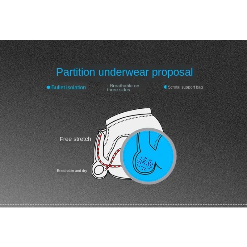 男性用アイスシルクセパレートポーチボクサーブリーフ、U字凸型 - Pouch Boxer Pouch のレビューと価格