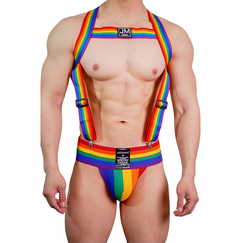 JOCKMAIL レインボーボディハーネス 調節可能 3イン - Jockstrap Athletic のレビューと価格