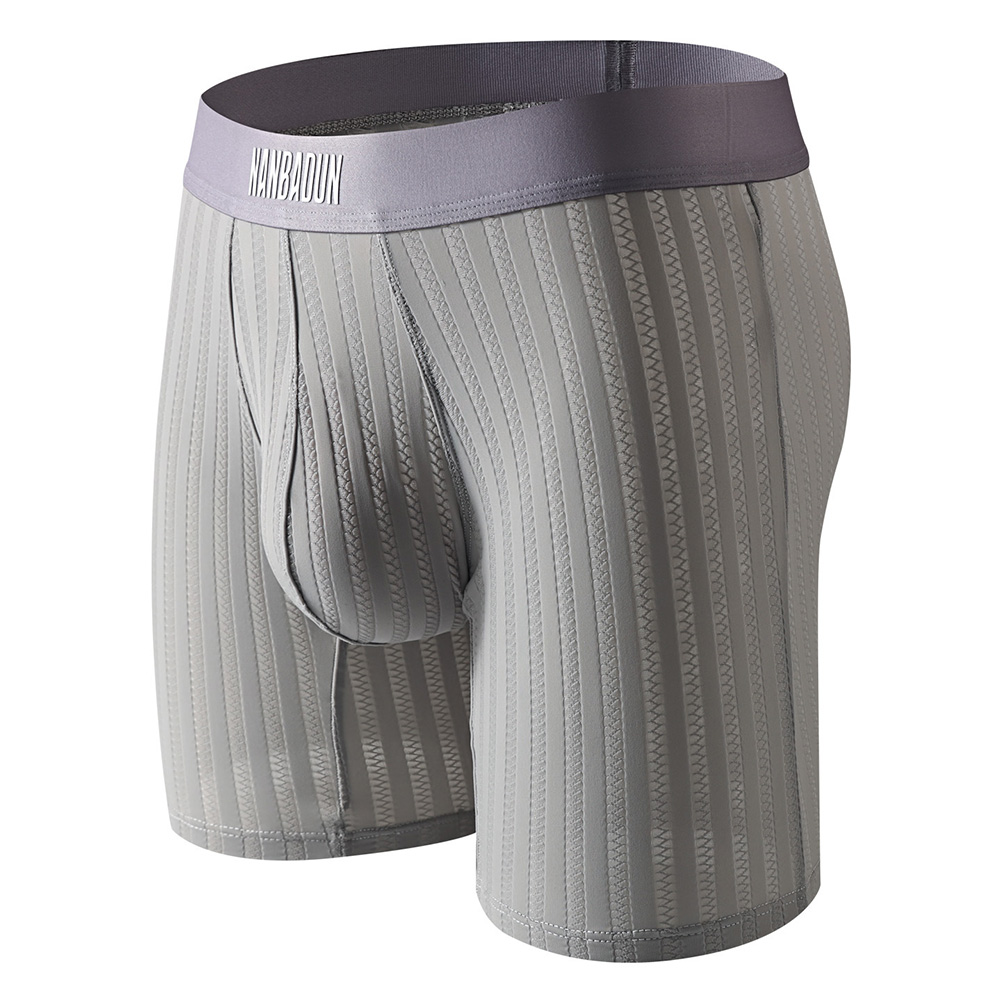 男性アイスシルクロングレッグショーツボクサーメッシュエクスト - Long Leg Trunk Men のレビューと価格