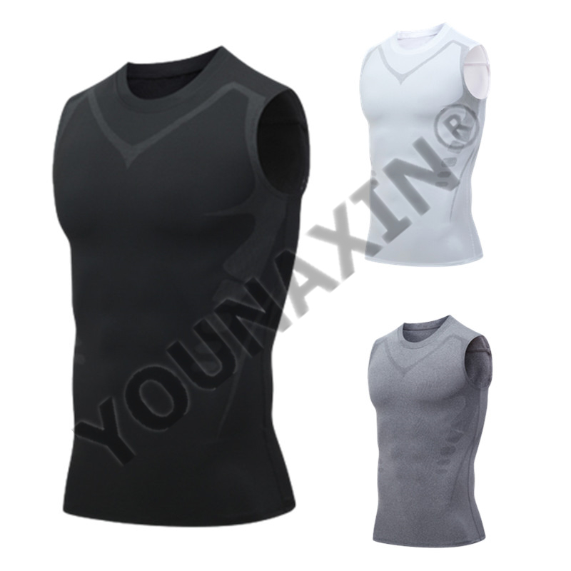 3 枚セット メンズ ノースリーブ Tシャツ ベースレイヤー - T Shirt Tight Fit のレビューと価格